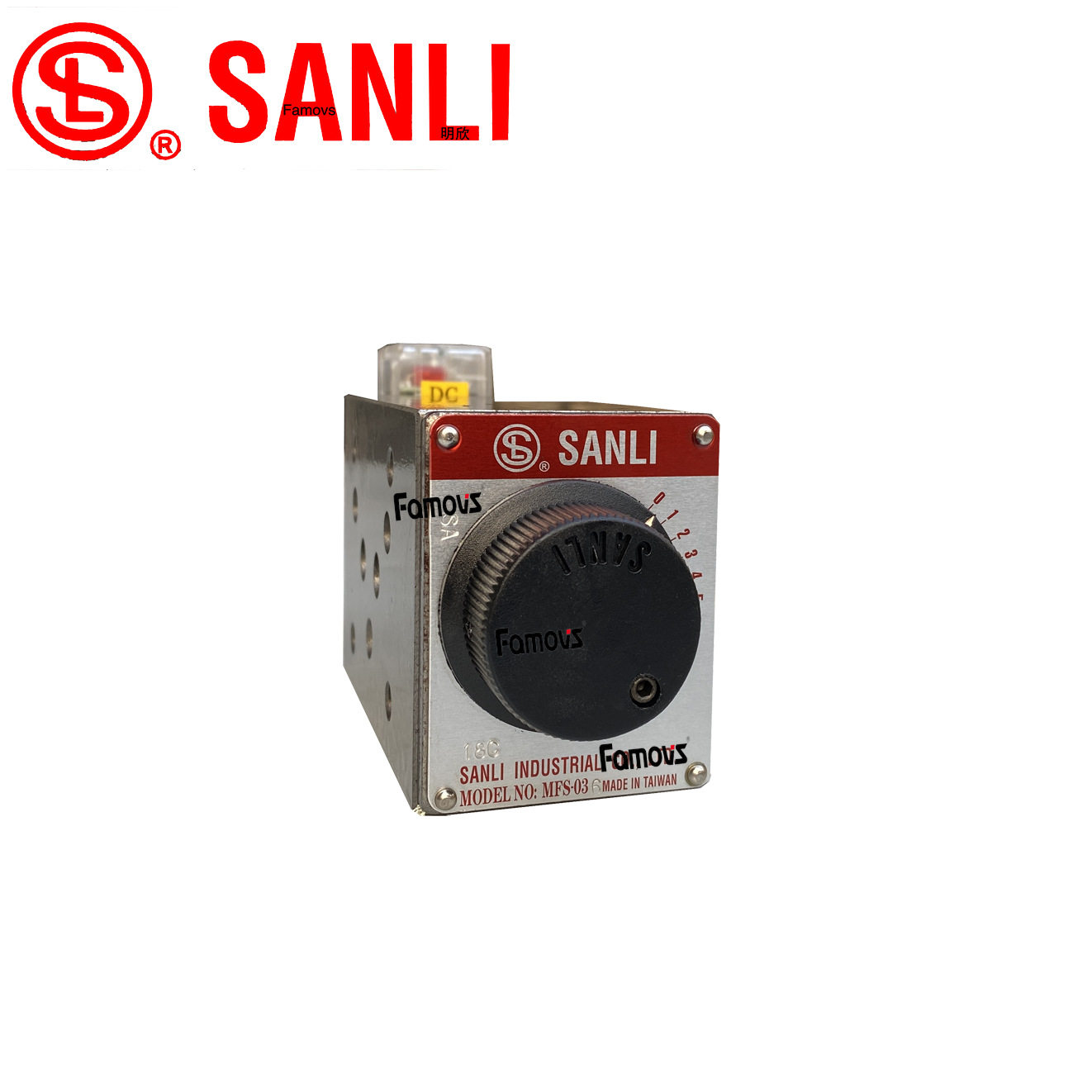 MFS-02T台湾欣三立SANLI 叠加式电磁调速阀MFS-02A电磁节流阀