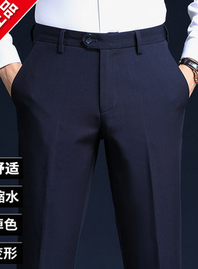 正品休闲裤男商务男裤秋冬季直筒