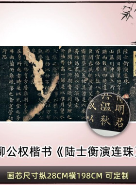 柳公权楷书《陆士衡演连珠》高清
