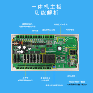 陆杰直销零FX2N PLC文本一体机工控板24MRT信捷显示器OP320-5-A