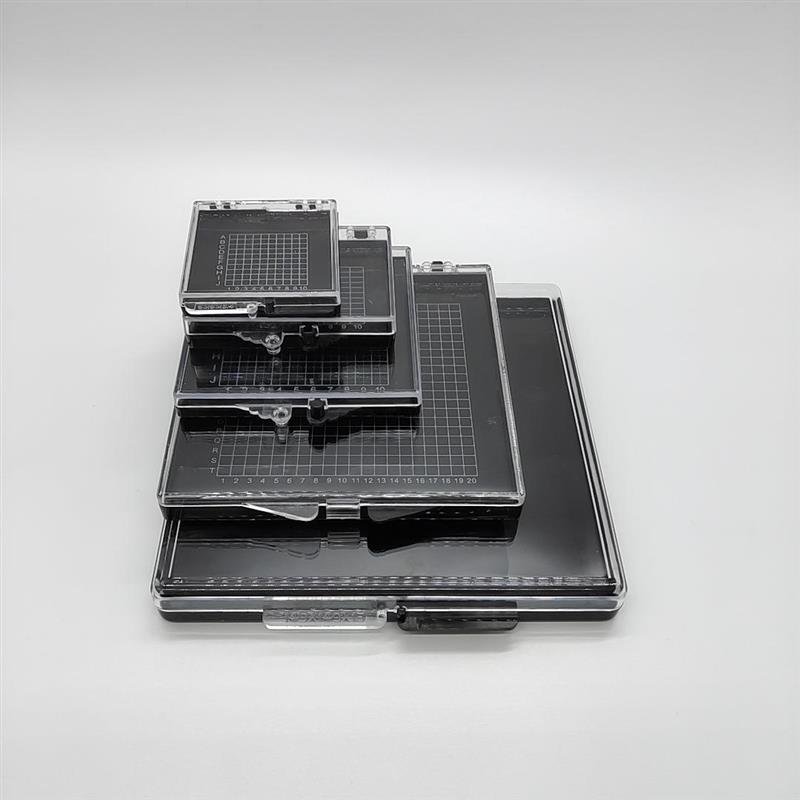 热销120x120x12mm自吸附胶盒样品/晶片收纳储存运输防震防尘硅片
