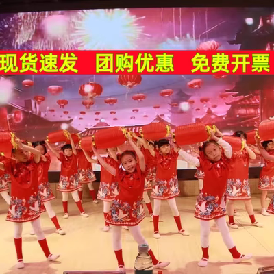 元旦儿童喜庆中国风演出服幼儿女