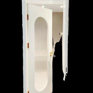 奶油风实木复合极简卧室室内门套装 法式 门卫生间厕所厨房门房间门