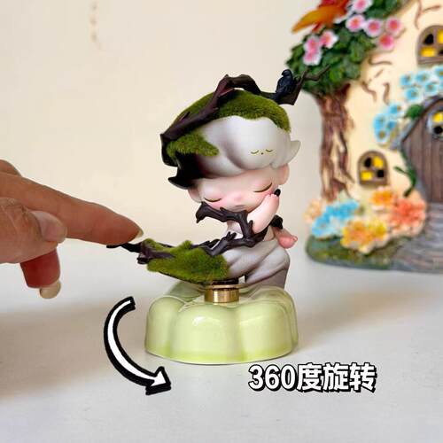 手办底座旋转桌面车载盲盒固定器收纳展示yoyo酱盲盒转转乐陶瓷