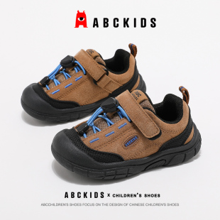 ABCkids男童鞋户外跑步鞋秋季软底童鞋防滑登山鞋儿童运动鞋男孩