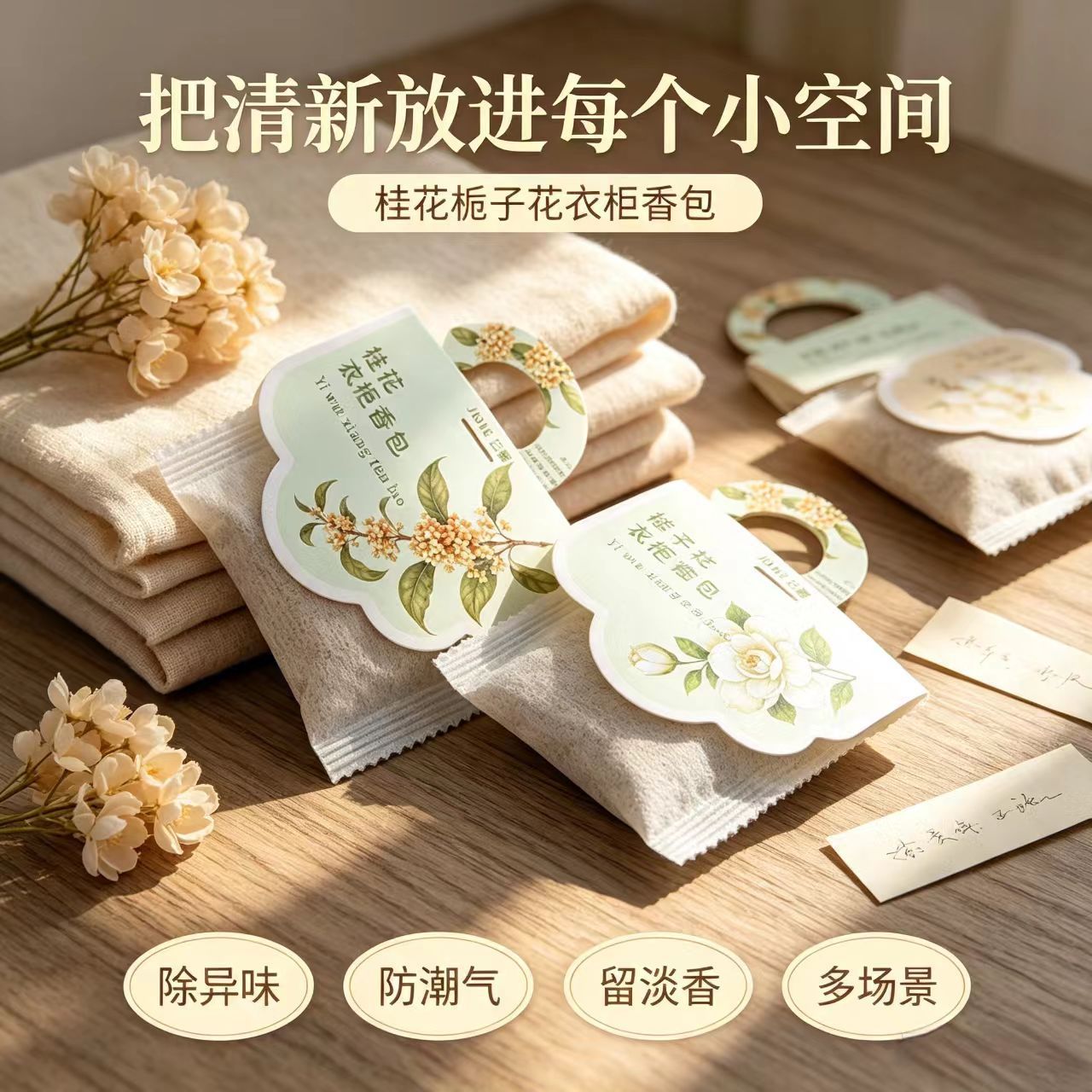 香包衣柜除臭除味持久香气非神器衣橱柜去湿防潮卧室香薰高级香囊