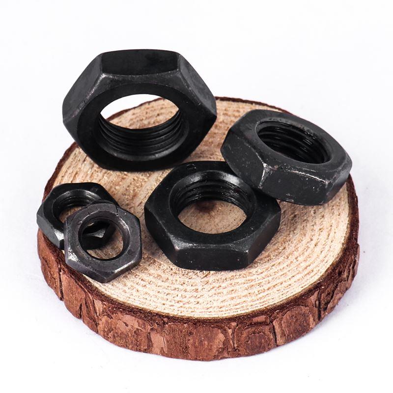 8.8级细牙六角薄螺母细扣丝扁螺帽M8M10M12M14M16M18M20M22M24M30