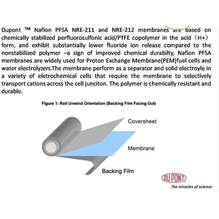 美国N 211质子交换膜  杜邦质子交换膜  全氟磺酸离子膜(10*10cm)