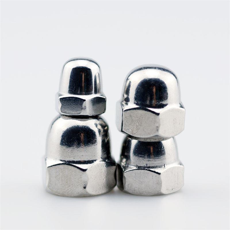 304不锈钢美制盖型螺帽 螺母盖英制装饰盖帽  球头盖母8# 10#-32