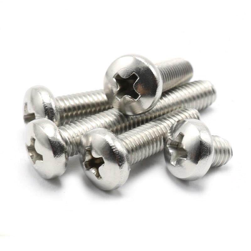 M4M3圆头机丝304不锈钢PM盘头机牙螺丝锣丝*3x4x5x7x9x10x12x16mm