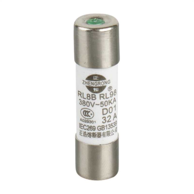 。正浩熔断器熔体保险丝熔芯RL98-32 RL8B-32 D02 10*38mm