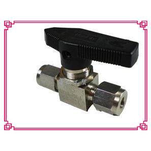 304不锈钢卡套仿美直通阀一字手柄面板式仪表管气路开关Q91SA-64