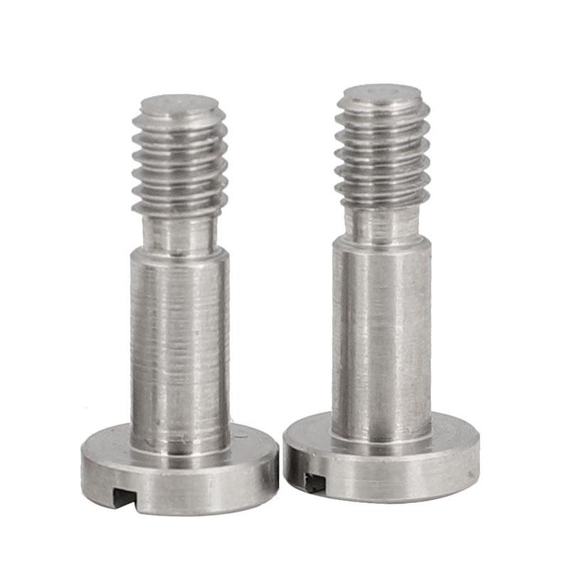 M3M4M5 304不锈钢塞打螺丝一字槽塞打轴套螺栓光杆半牙螺钉杆同粗