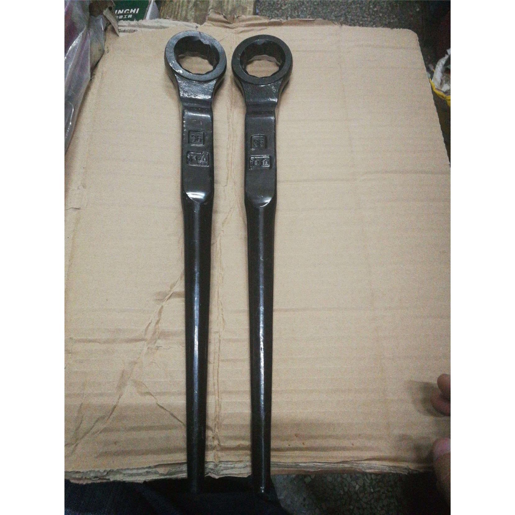 尖尾单头梅花板手 套加力杆撬棒梅花板手27 30 36 41 46 55