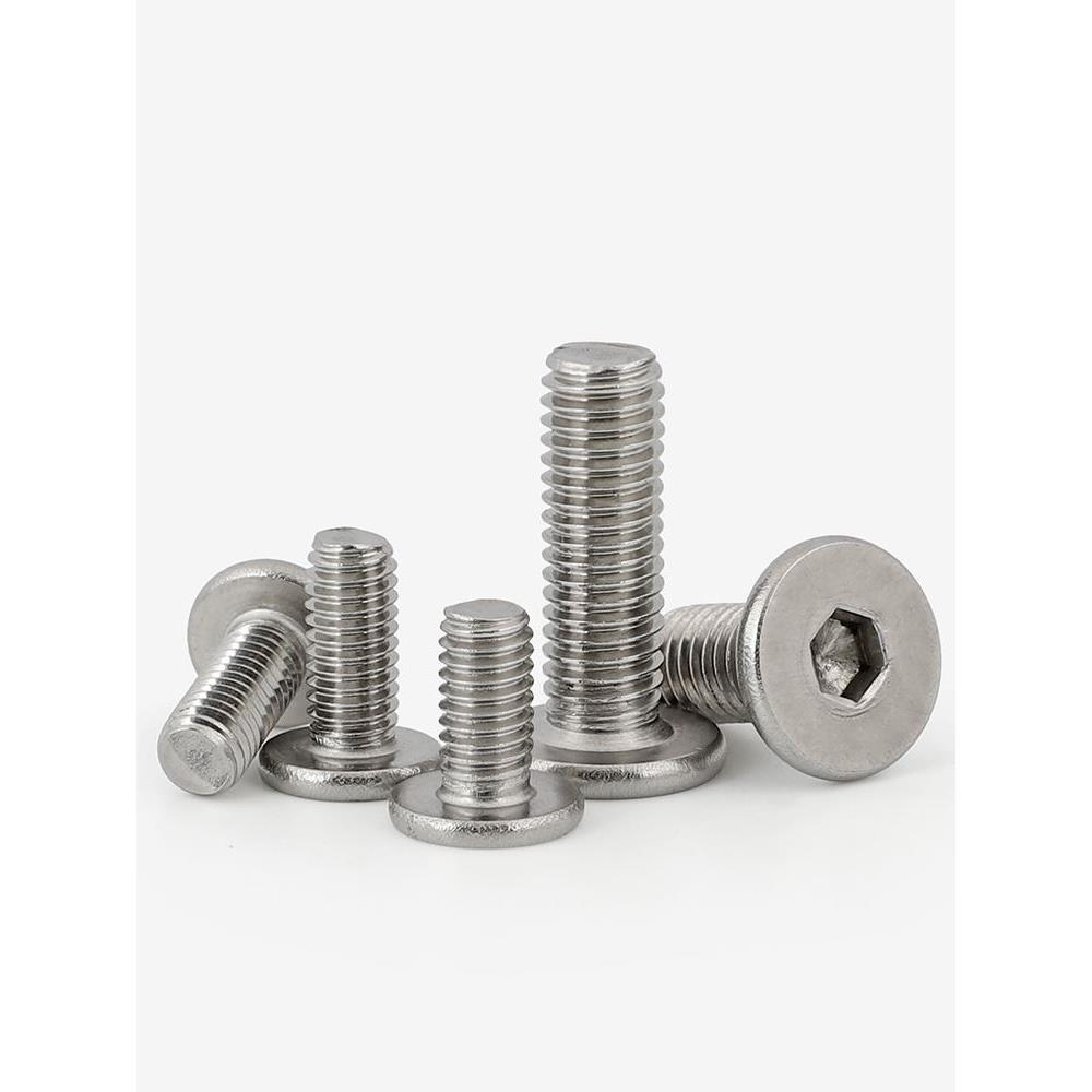 M2M2.5M3M4M5M6M8 304不锈钢CM薄头内六角螺丝矮头薄头扁平头螺钉