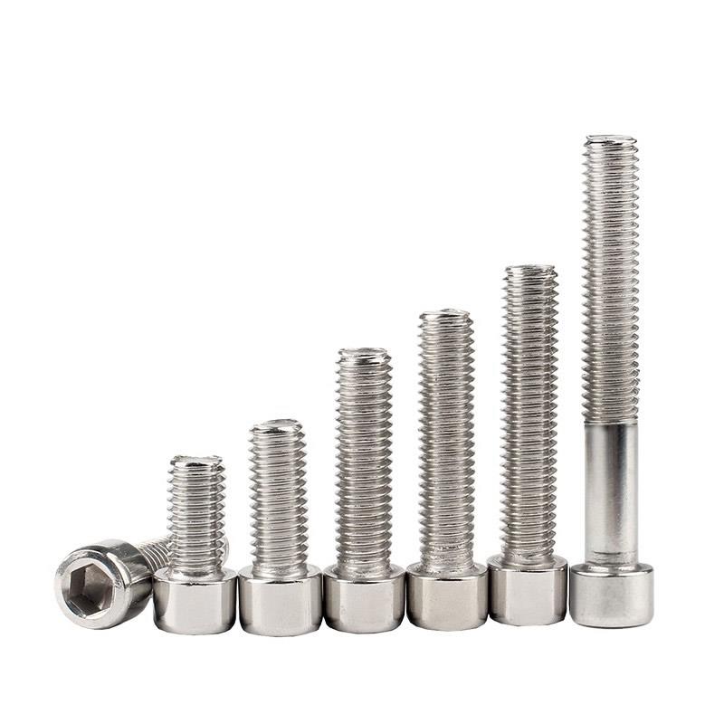 M2.5 M2 304不锈钢不带滚花杯头内六角螺丝*3x4x5x6x8x10x12x16mm