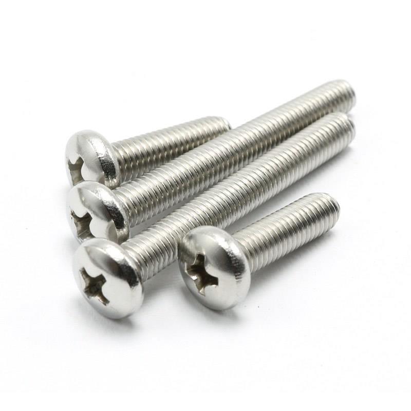 M3.5 M4M3厘 304不锈钢十字圆头螺丝PM盘头螺钉*6x8x14x20x100mm
