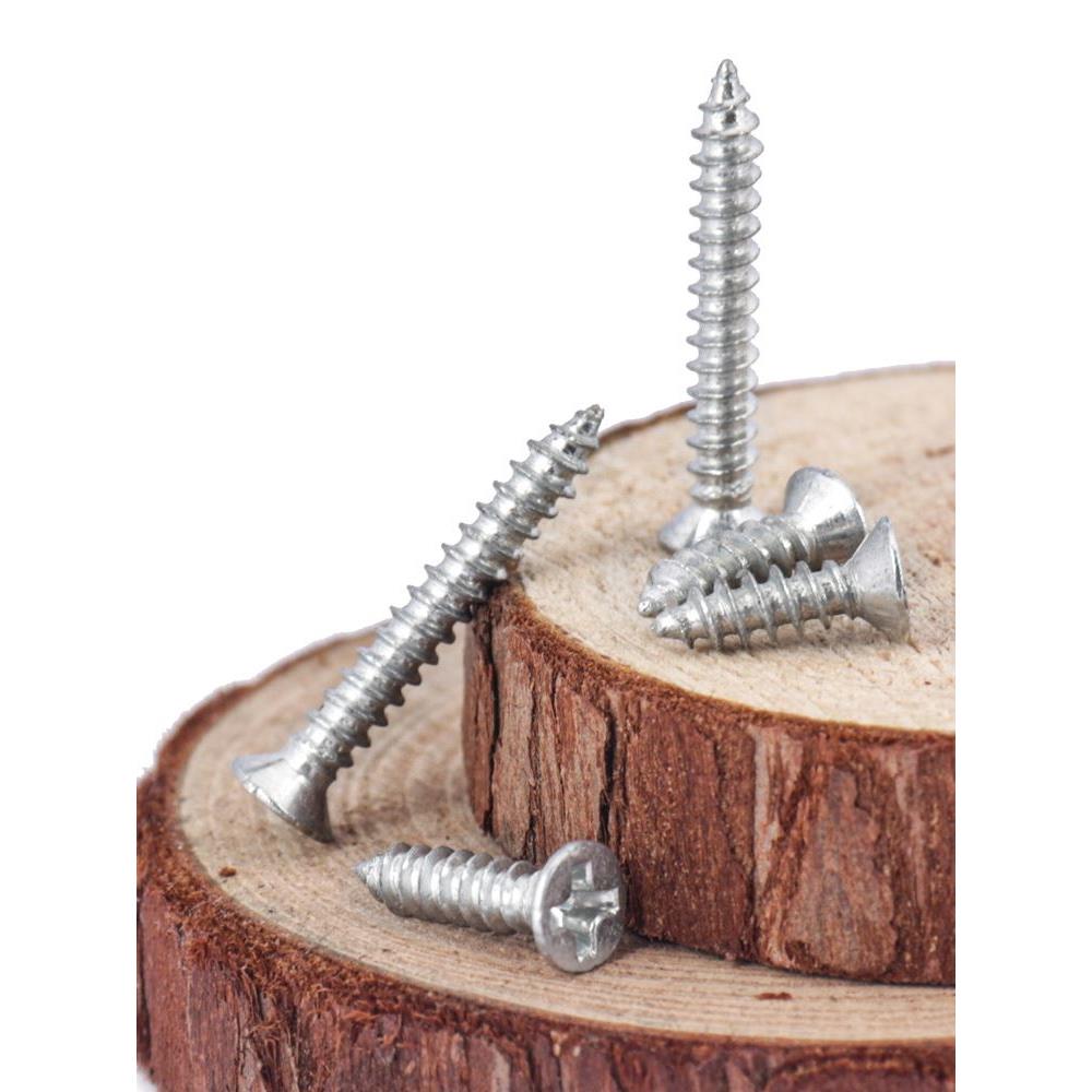 KA镀白锌加硬十字沉头自攻螺丝平头高强度木螺钉电子螺丝M2M3M4M5