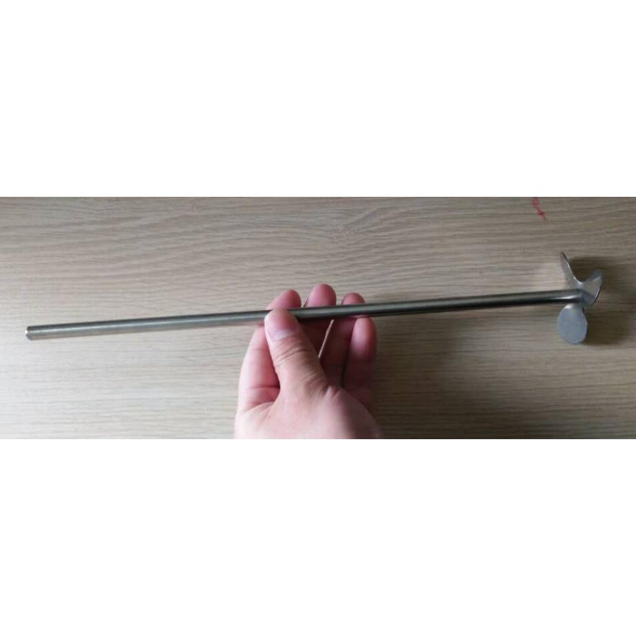 三叶搅拌棒  不锈钢搅拌棒  杆长35厘米  叶片5.5厘米直径