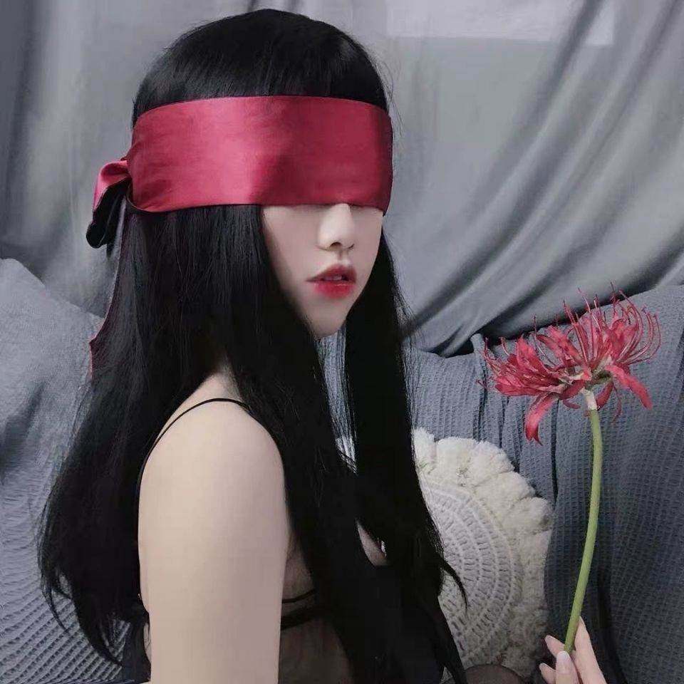 SEVER少女私物：性感情调缎面眼罩绑手束缚捆绑蒙眼布禁欲系遮光