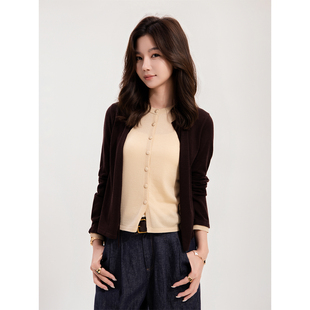 100绵羊毛 刘11 文艺风假两件毛织上衣CD1A1019 ZONE COCO