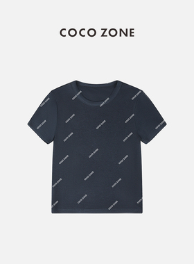 刘11&COCO ZONE修身显瘦圆领打底衫休闲纯色短袖T恤23C50095