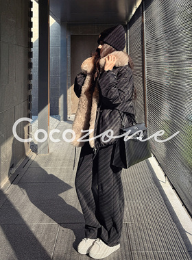 COCO ZONE 刘 一一“格雷派克”90白鹅绒翻领拉链鹅绒服CD2A2939