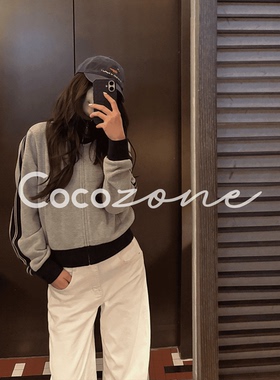 COCO ZONE 刘 一一“正青春”莱赛尔混纺拉链长袖外套 CD1A1859