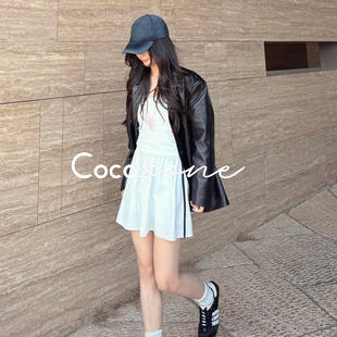 ZONE 26早春抽绳裙边半裙 刘 贝壳半裙 CF1A0169 一一 COCO