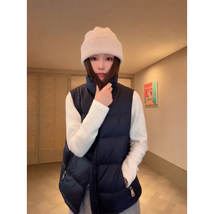 立领拉链鹅绒马甲 COCO 90白鹅绒 刘一一 CD2A2325 ZONE