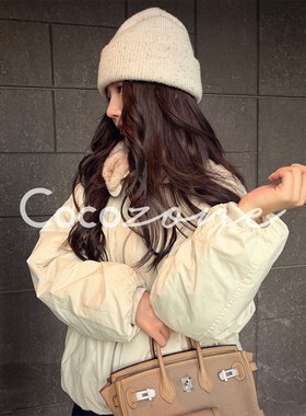 COCO ZONE 刘 一一 “御寒双面穿”立领拉链外套 CD1A1847