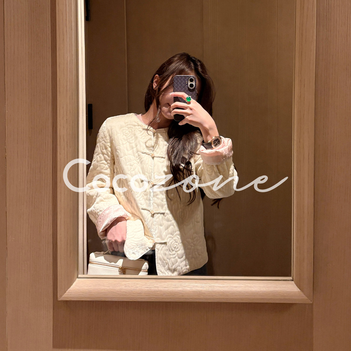 COCO ZONE 刘 一一 “东方美学”100桑蚕丝一字扣外套CD2A3361,女装/女士精品,真丝上装,淘宝优惠券,粉丝福利购,淘宝优惠卷