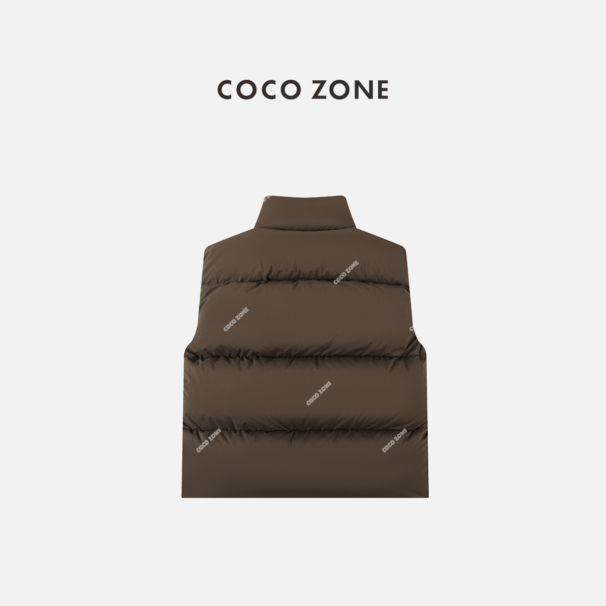 COCOZONE 刘一一 秋冬美拉德立领百搭羽绒服隐形马夹背心CC2D3365