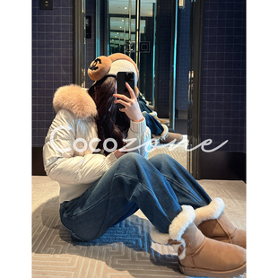 ZONE 90鹅绒狐狸毛毛领外套 刘 冬之恋鹅 CD2A2969 一一 COCO