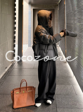 COCO ZONE 刘 一一“水貂鹅”90白鹅绒羊毛混纺水貂鹅绒服CD2A321