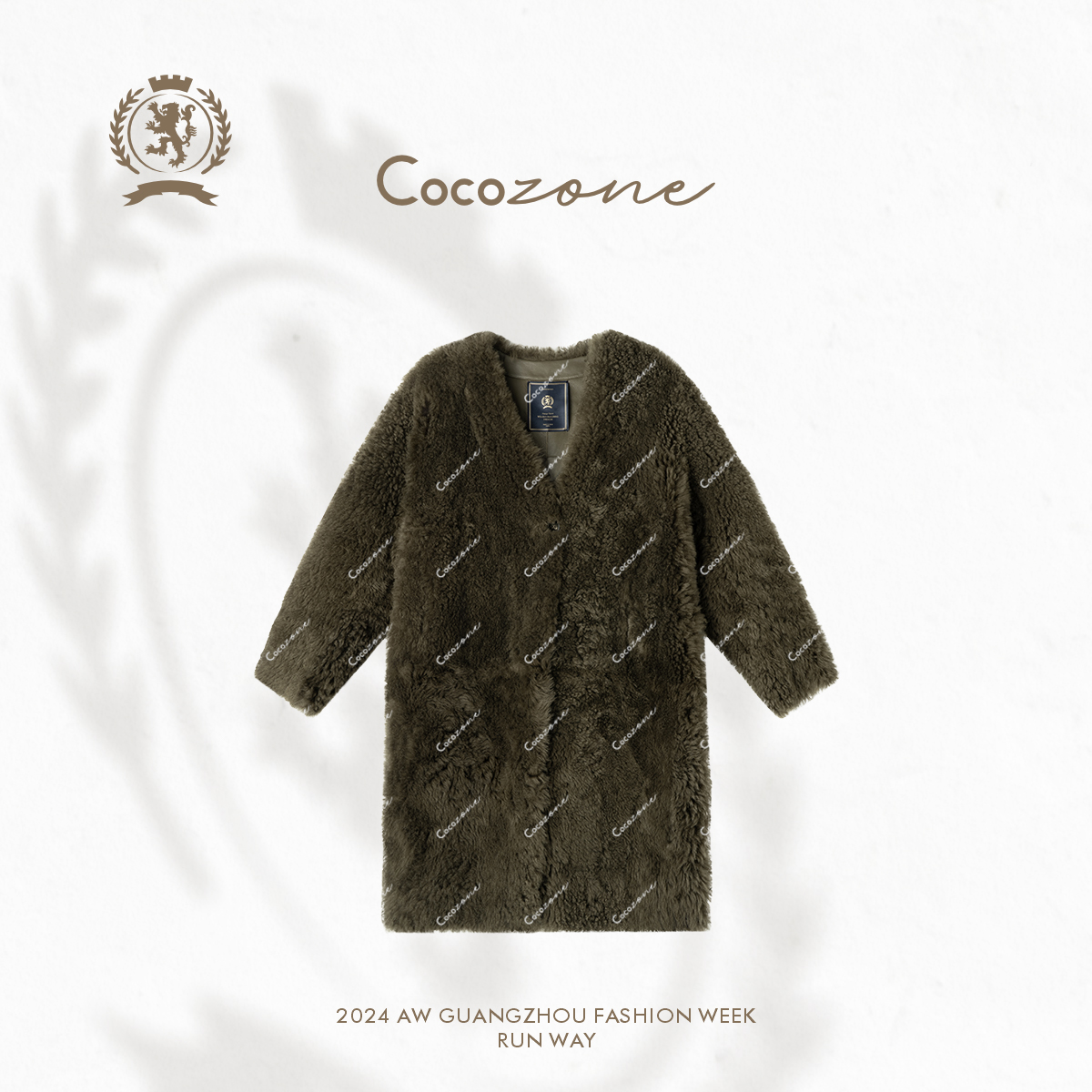 COCO ZONE 刘一一“人生托卡”皮毛一体皮草外套CC1C2230