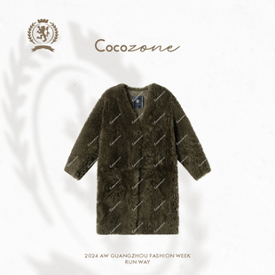 COCO ZONE 刘一一“人生托卡”皮毛一体皮草外套CC1C2230