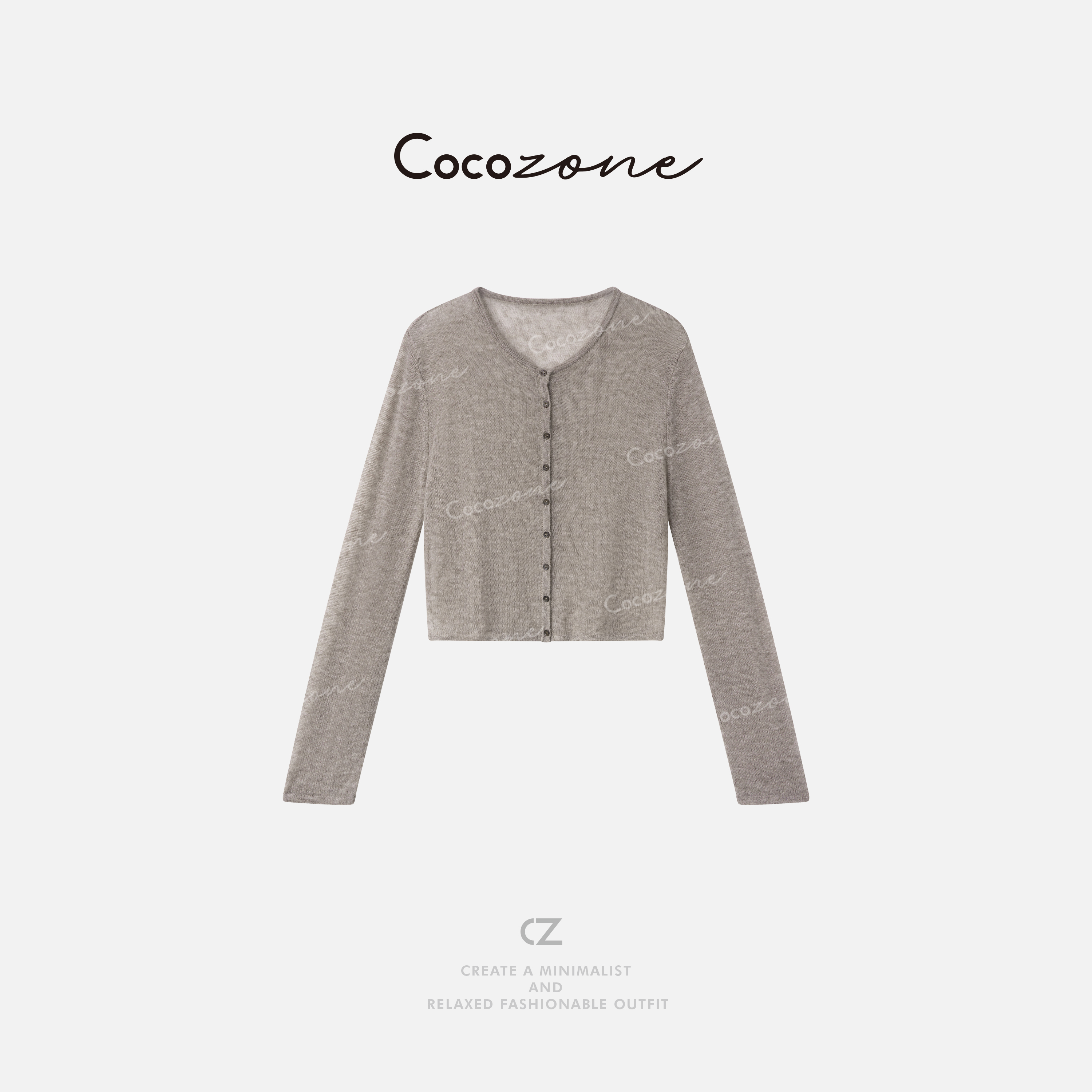 COCO ZONE 刘一一 ”燕麦毛衣“羊毛混纺显瘦毛织上衣 CD2A1618