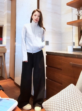 COCO ZONE 刘一一 “花苞裤”100棉设计感松紧腰休闲裤CD2A0030