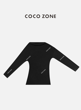 COCO ZONE 刘11 简约纯色休闲打底衫通勤风长袖T恤CC1C2212