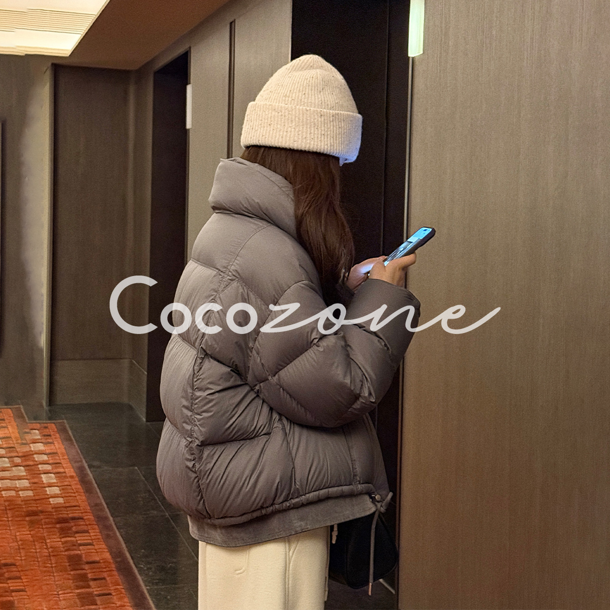 COCO ZONE 刘 一一“云朵鹅”90白鹅绒立领鹅绒服 CD2A3044