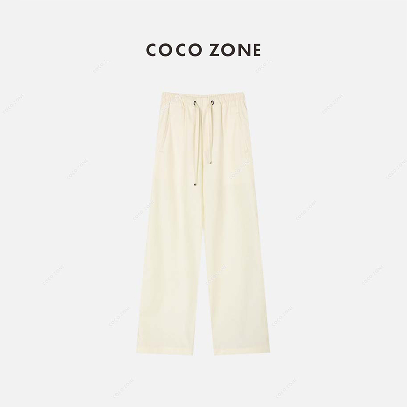 COCOZONE通勤气质高腰休闲裤