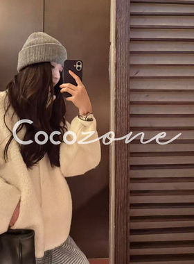 COCO ZONE 刘 一一“暖阳毛衣”100绵羊毛单排扣羊毛衫 CD2A2963