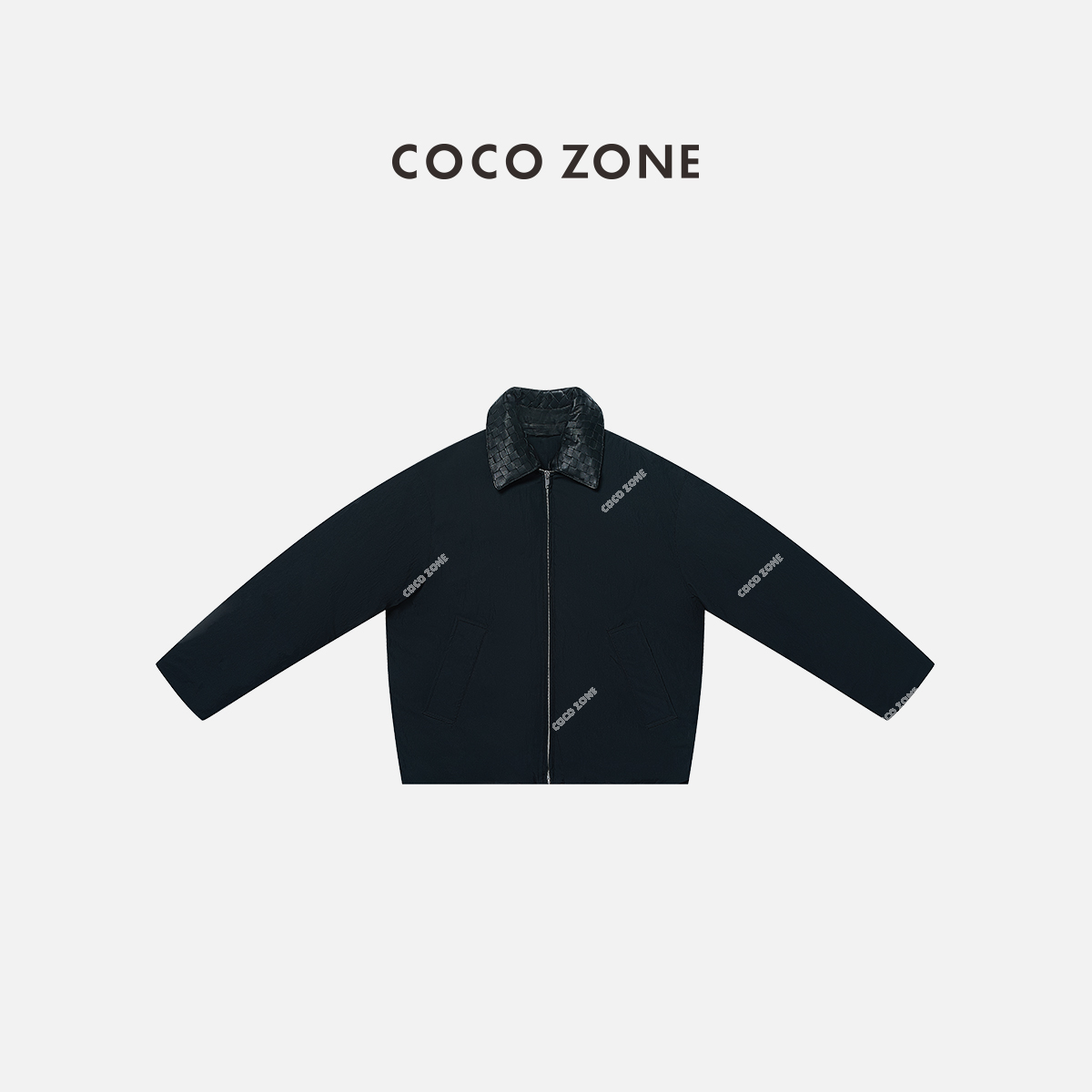 COCO ZONE 刘11“康鹏街”冬季新男女同款翻领羽绒服CC2D2484