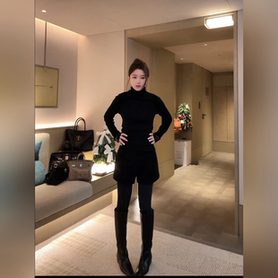 英伦风高筒骑士靴显瘦百搭不过膝长靴CC2C1977 刘一一 COCO ZONE