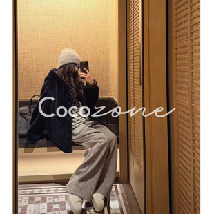ZONE 100羊毛革连帽皮草外套 刘 暮光 CD2A3024 一一 COCO