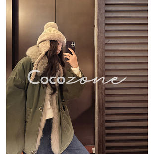 ZONE 90鸭绒狐狸毛领羽绒服 刘 原野派克 CD2A2970 一一 COCO