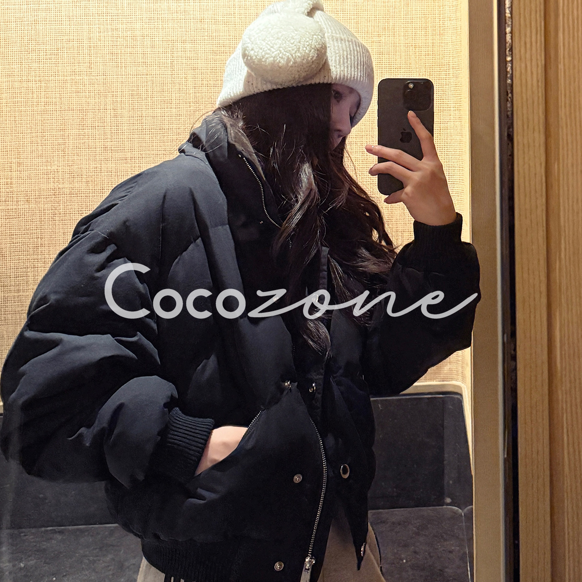 COCO ZONE 刘 一一【90鹅绒】金属扣门襟鹅绒服 CD2A2925