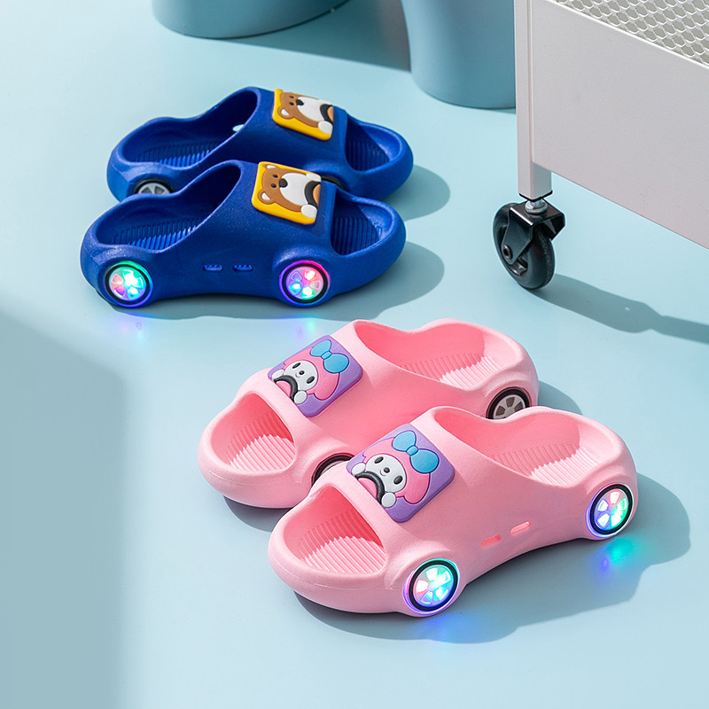 儿童拖鞋夏季男童女童发光卡通汽车家居小孩防滑中小童宝宝凉拖鞋,童鞋/婴儿鞋/亲子鞋,儿童凉拖鞋,淘宝优惠券,粉丝福利购,淘宝优惠卷
