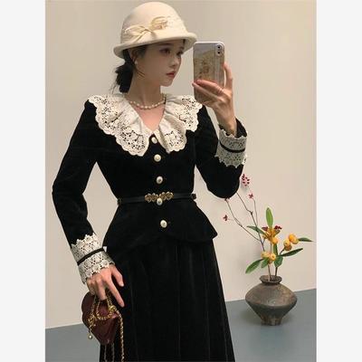 三个裁缝法式赫本风蕾丝